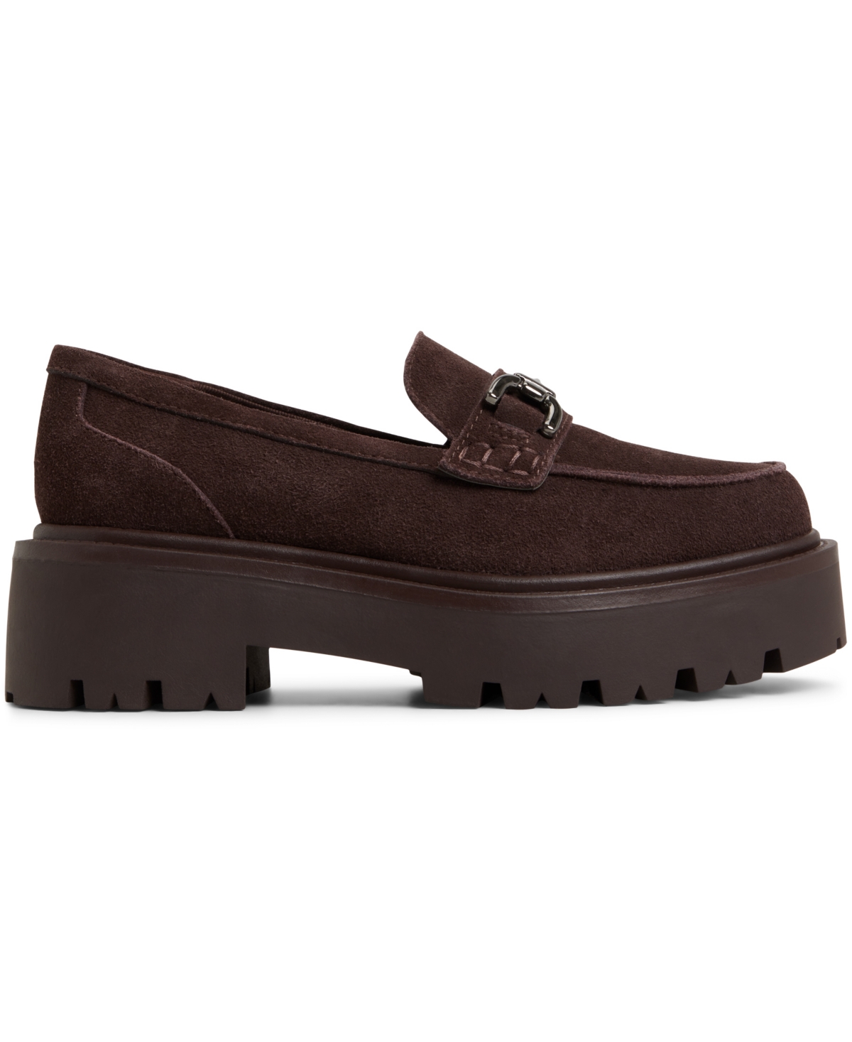 Aldo Oneameth Chunky Loafers With Buckle Detailing In Brown