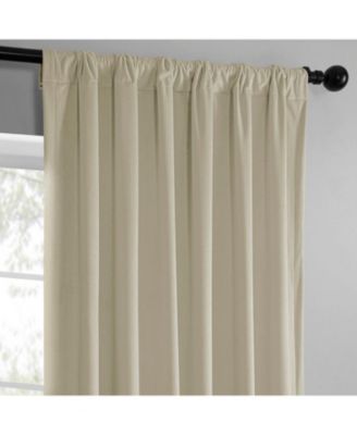 Heritage Plush Velvet Room Darkening Curtain