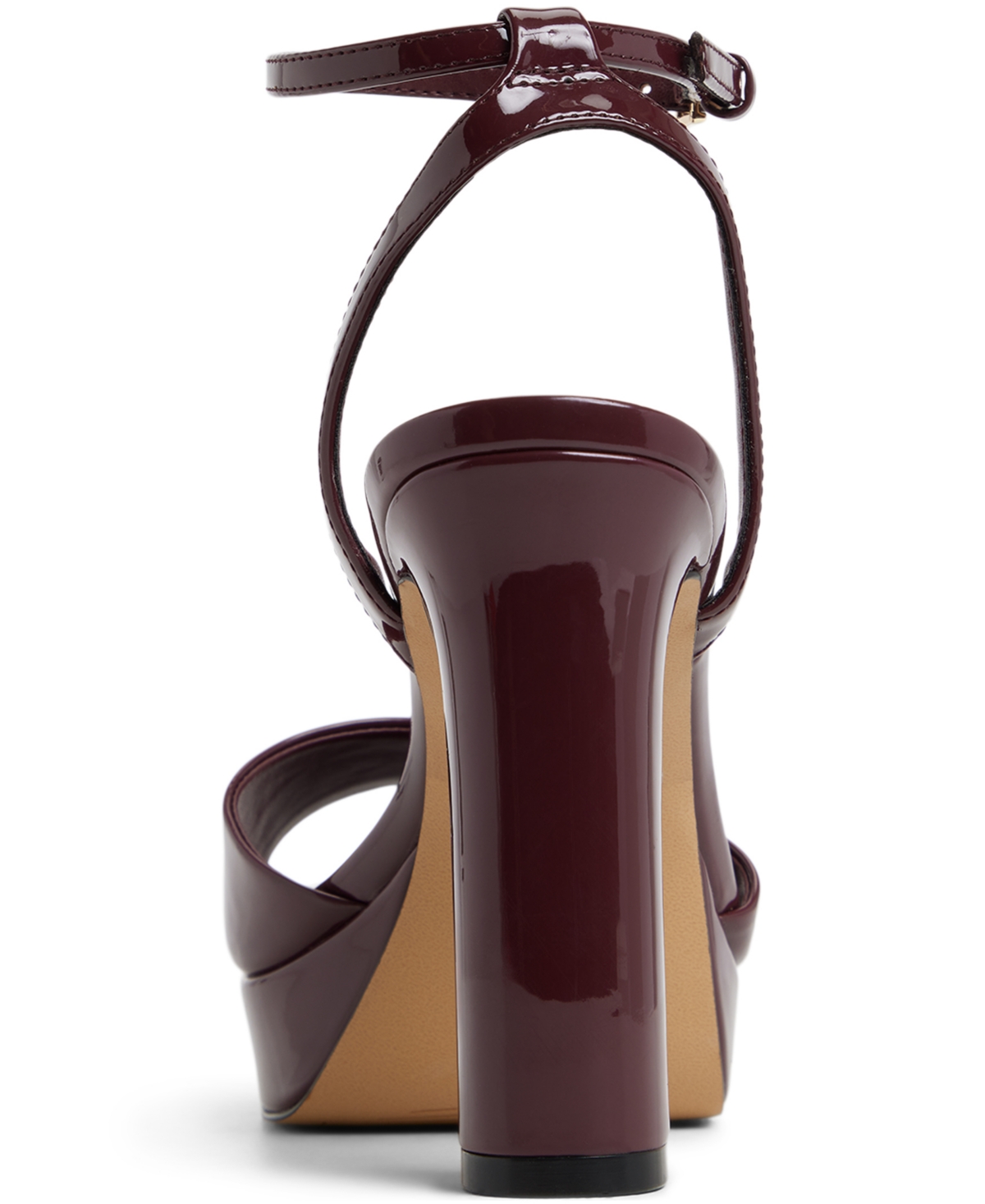 Aldo Chicgleam Ankle Strap Platform Sandal In Burgundy