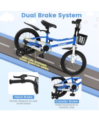 14 Inch Kids Bike with 2 Training Wheels for 3-5 Years Old