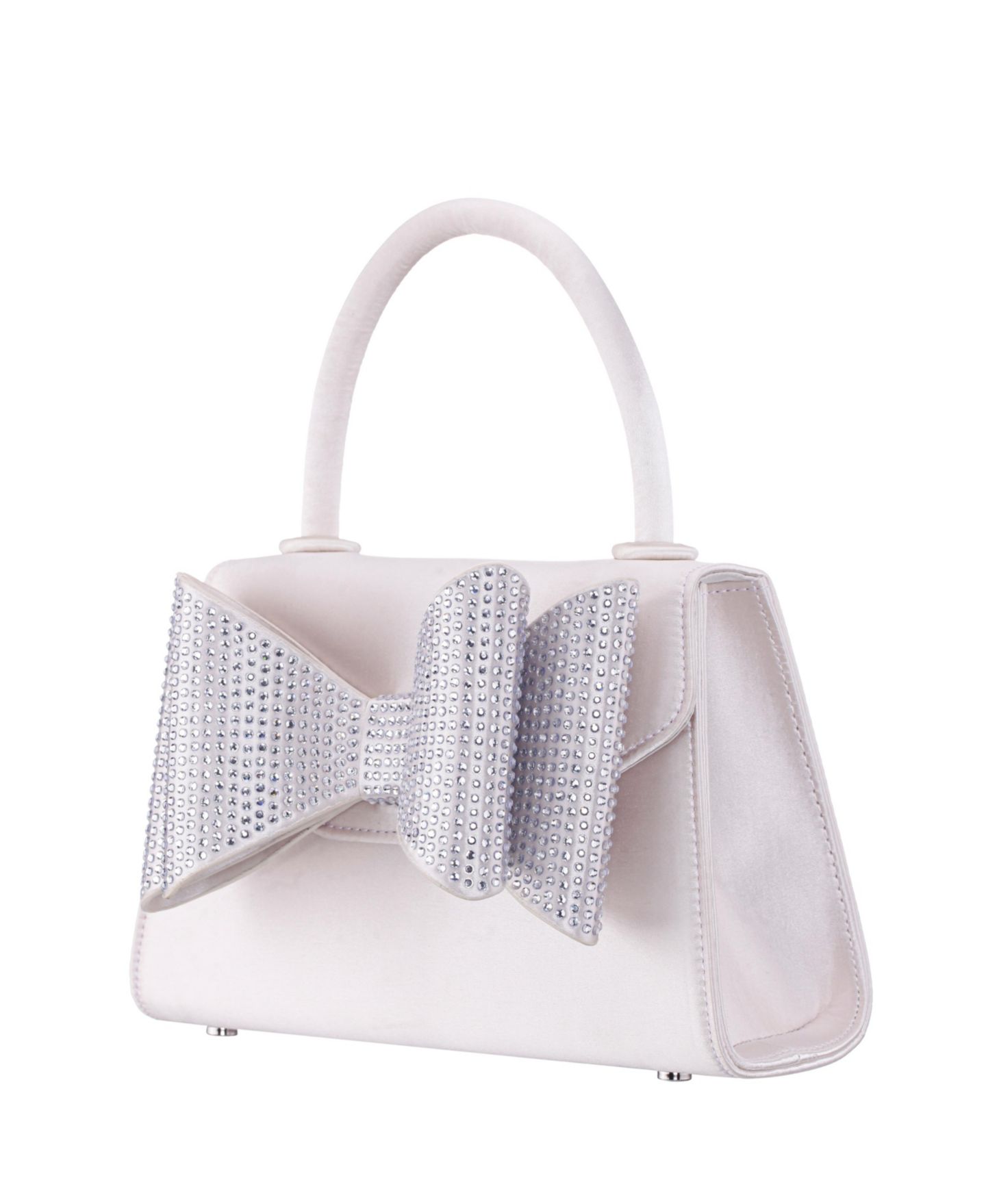 Женская сумка Nina Crystal Double Bow Handheld Satchel, цвет: Слоновая кость — фото 2
