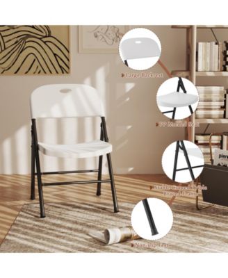 6-Pack Plastic Folding Chair Set