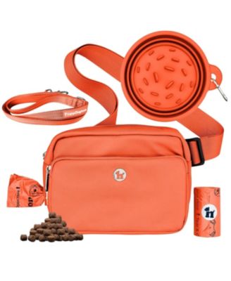 3-in-1 Dog Walk Bag, Travel Bowl, & Reflective Leash with Matching Planet-Safe Dog Poop Bags