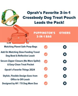 3-in-1 Dog Walk Bag, Travel Bowl, & Reflective Leash with Matching Planet-Safe Dog Poop Bags