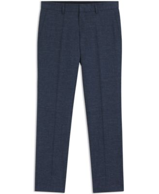 Men's Patterned Stretch Slim-Fit Pants