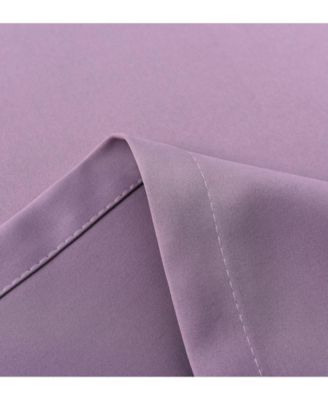 100% Hotel Thermal Blackout Lavender Grommet Top Curtain Panels - 50 in. W x 95 in. L, Lavender