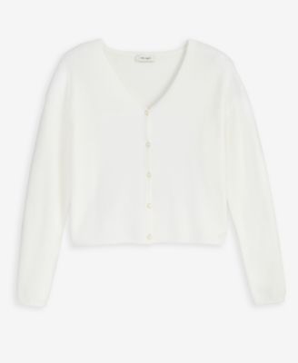 Women's V-Neck Button-Front Cardigan, Exclusively at Macy's