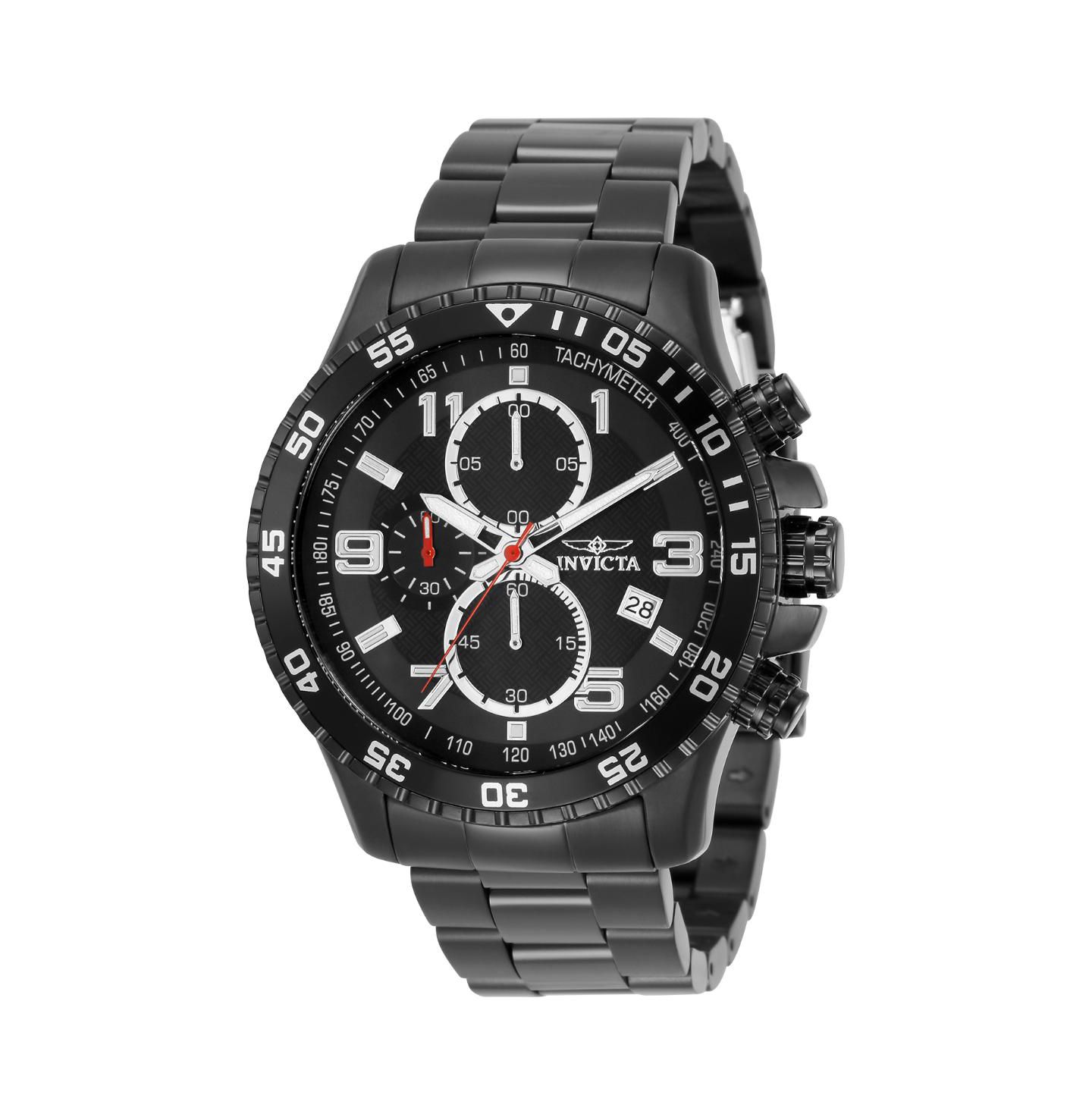 Мужские часы Invicta 14880 Specialty Quartz Chronograph Black Dial, цвет: Чёрный — фото 2