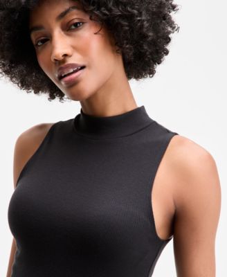 Women's High-Neck Sleeveless Midi Dress, Exclusively at Macy's