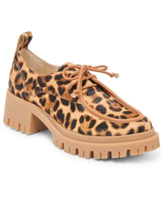 Dolce Vita Women's Milza Platform Lug-Sole Lace-Up Loafers - Macy's