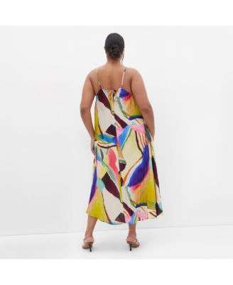 Plus Size Summer Print Maxi Dress