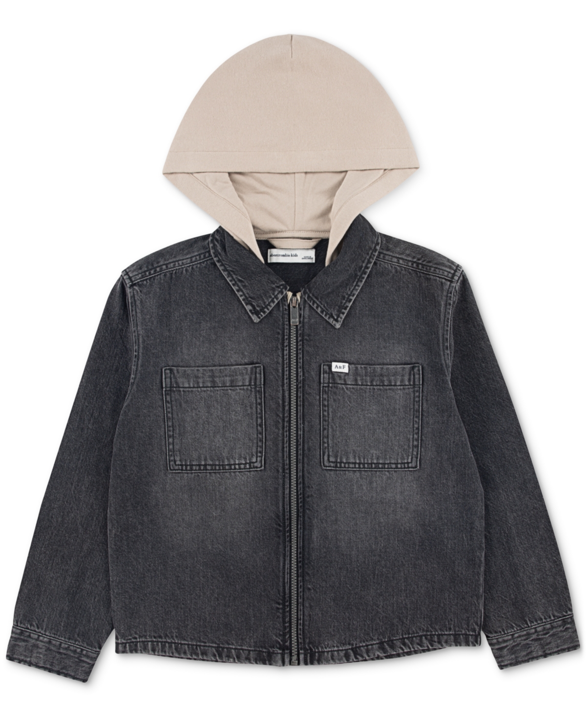Abercrombie Kids Boys'  & Fitch Hooded Denim Jacket - Little Kid, Big Kid In Gray
