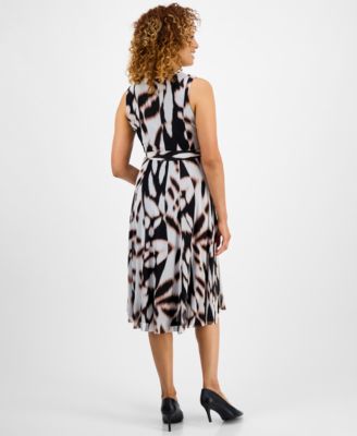 Petite Tiered Printed Midi Dress