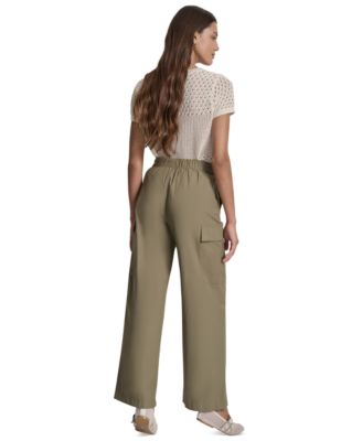 Women's High Rise Straight Leg Cargo Pants