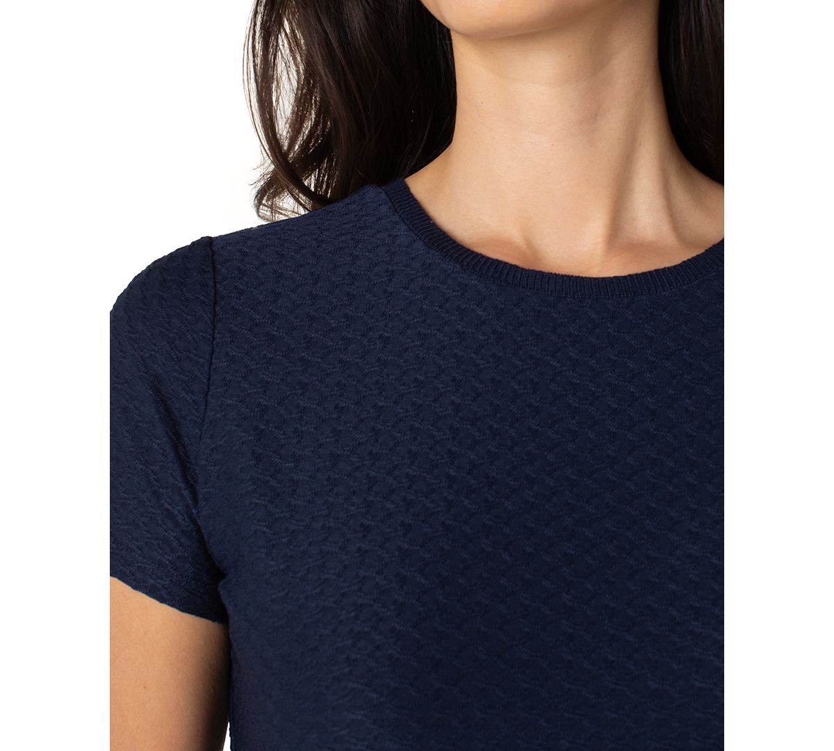 Liverpool Los Angeles Jacquard T-shirt In Blue