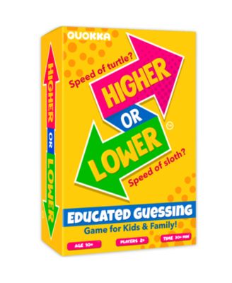 Board Game for Kids - Family Card Game for Kids and Adults -  Higher or Lower | Guess Fun Questions | Easy to Learn | 2 + Players