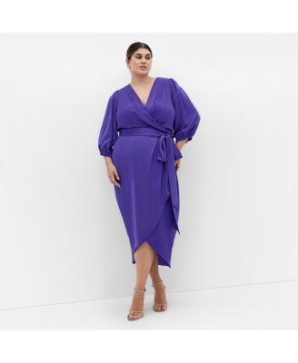 Plus Size Opulent Elbow Sleeve Dress