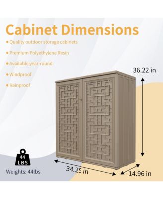 Resin Storage Cabinet (Includes Metal Shelf)