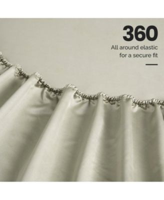 Egyptian Cotton 1500 Thread Count Embroidered Marrow Stitch Hem Deep Pocket Sheet Set,King