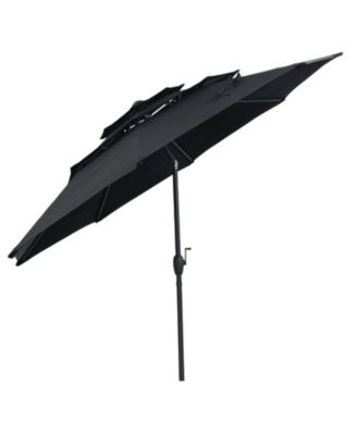 3-tier Vented Patio Umbrella with Push Button Tilt