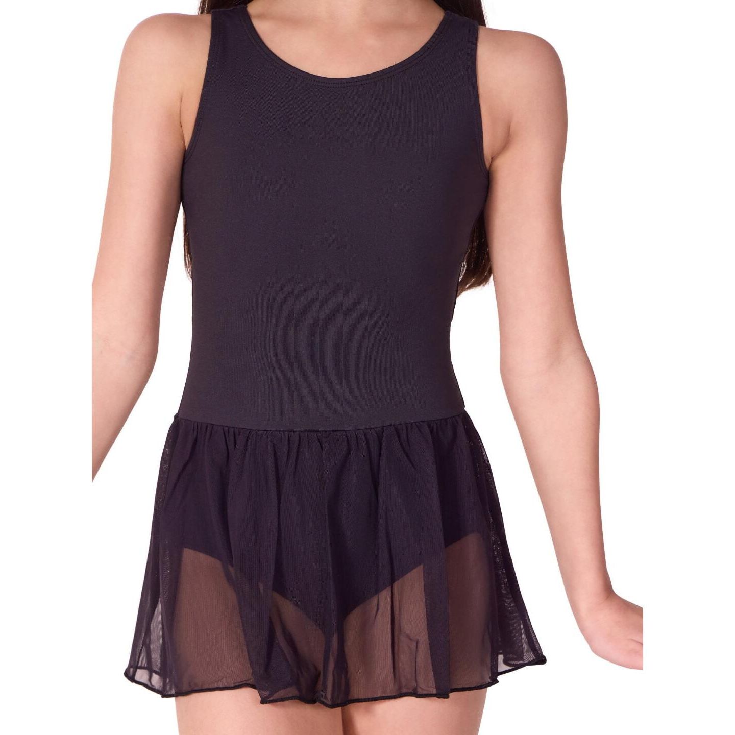Платье Capezio Future Star Tank Dress для девочек, цвет: Чёрный — фото 4