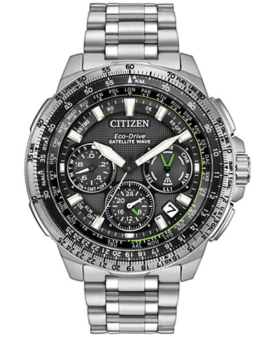 Citizen Men's Chronograph Eco-Drive Stainless Steel Bracelet Watch 47mm CC9030-51E