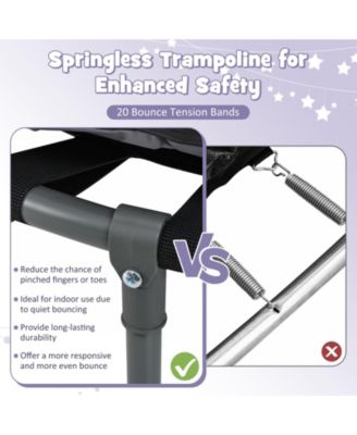 Mini Trampoline Folding Small Rebounder for Kids with Lights