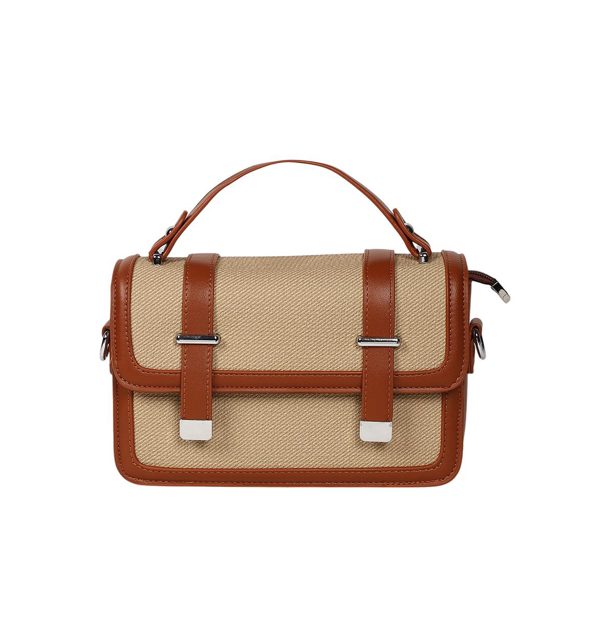 Women's The Linea-Block Hand Bag - Tan Brown - Brown