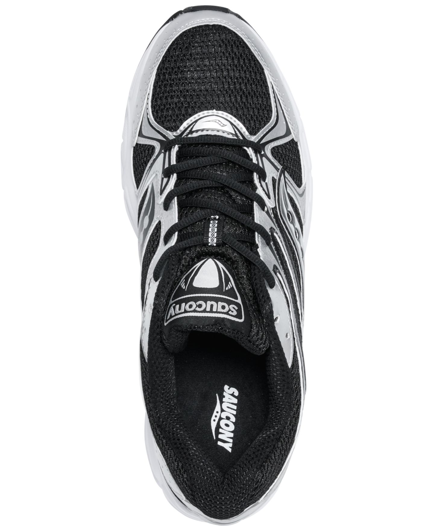 Мужские кроссовки Saucony Ride Millennium Casual, цвет: Чёрный / Серебристый — фото 5