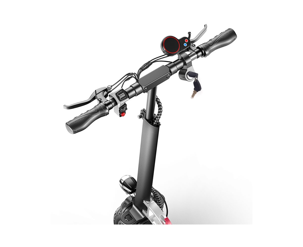 Hvd-3 10-Inch Electric Scooter - 800W Motor, 40-45 km/h Speed, 48V 15Ah Battery, 40-50 km Range, Double Disc Brakes, Front & Rear Led Lights - Black