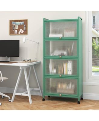 5-Tier Kitchen Baker's Rack with Flip-Up PC Doors and Ample Storage Shelves