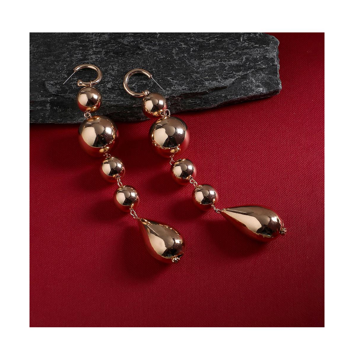 Sohi Women's Maxi Drop Earrings