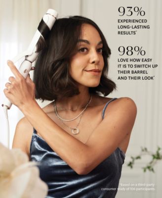 Switch Kit Classic Trio Professional Interchangeable Curling Iron with 3 Ceramic ClipBarrels for Curling and Waving