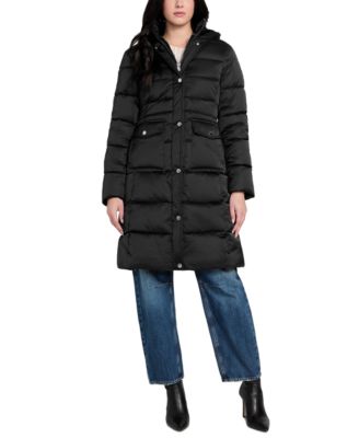 Women's Hooded Faux-Fur-Lined Puffer Coat