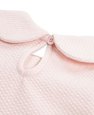 Little Girls 2-Piece Bow Top and Wide Jeans Set