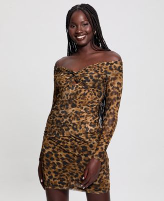 Women's Kendall Printed Off-the-Shoulder Bodycon Dress