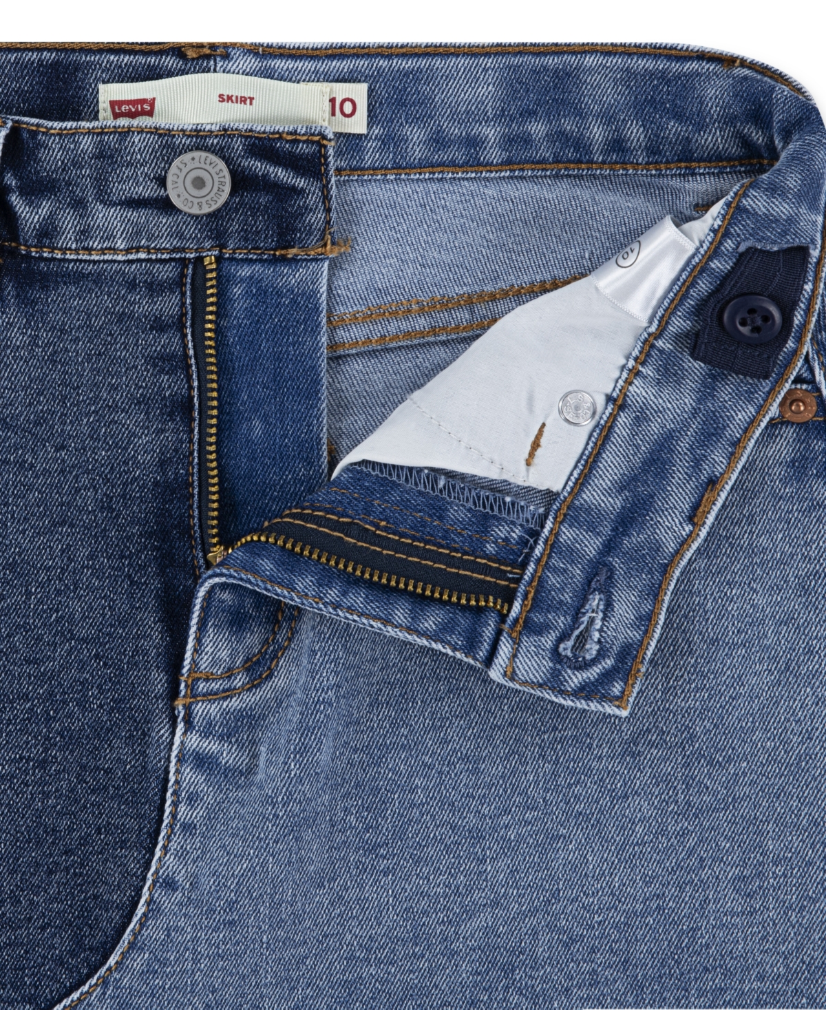 Levi's Big Girls Western Midi Skirt In Blue
