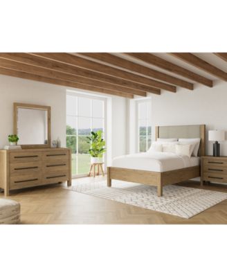 Davie 3-Pc. Full Set (Upholstered Bed, Dresser & 3-Drawer Nightstand)