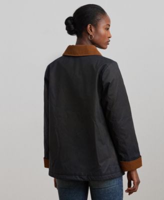 Women's Cord-Collar Waxed Jacket
