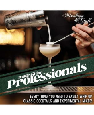 Bartender Kit 10-Piece Bar Tool Set with Bamboo Stand