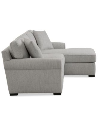 Radley Roll Arm 98" 3-Pc. Fabric Chaise Sectional