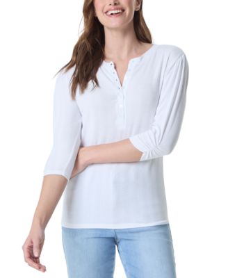 Gloria Vanderbilt - Women's 3/4-Sleeve Henley Top