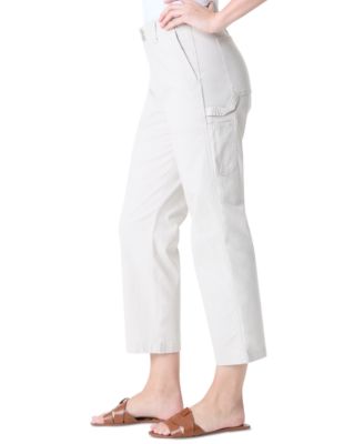 Women's High Rise Cropped Cargo Pants