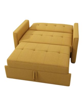 51" Polyester Chandler Convertible Loveseat Bed, Created for Macy's