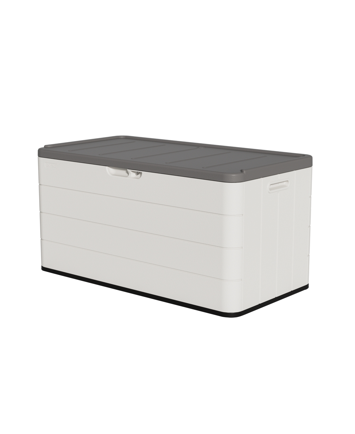 110 Gal. Resin Outdoor Storage Cabinet,Garden Tool Box with Lockable Lid in White - White