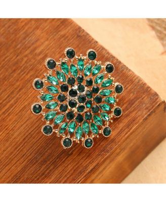 Women's Circular Stone Statement Ring