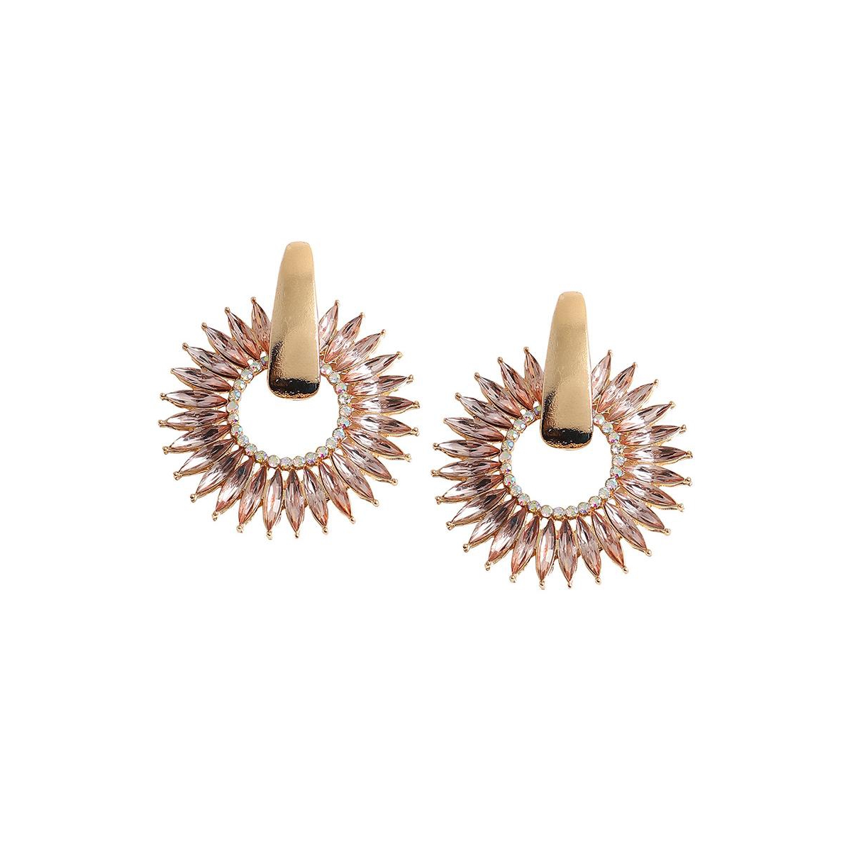 Women's Red Celestrial Drop Earrings - Apricot