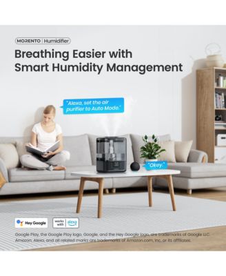 MORENTO Smart Humidifier for Bedroom Large Room Home, 6L Cool Mist Humidifiers with Essential Oil Diffuser, App & Voice Control