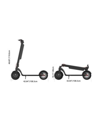 X8 Folding Electric Scooter - 10-Inch Tires, 350W Motor, 32 km/h Speed, 35-45 km Range, Triple Braking System, LED Lights, Waterproof, Portable