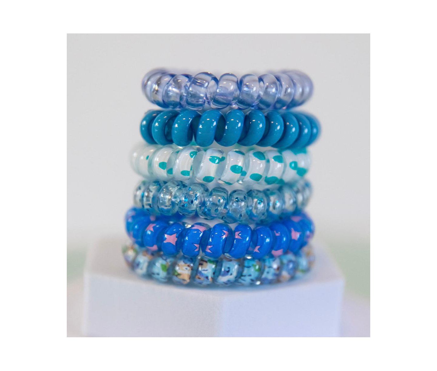 Женские аксессуары для волос Headbands of Hope Hair Tie Set - Blue Bliss, цвет: Синий — фото 6